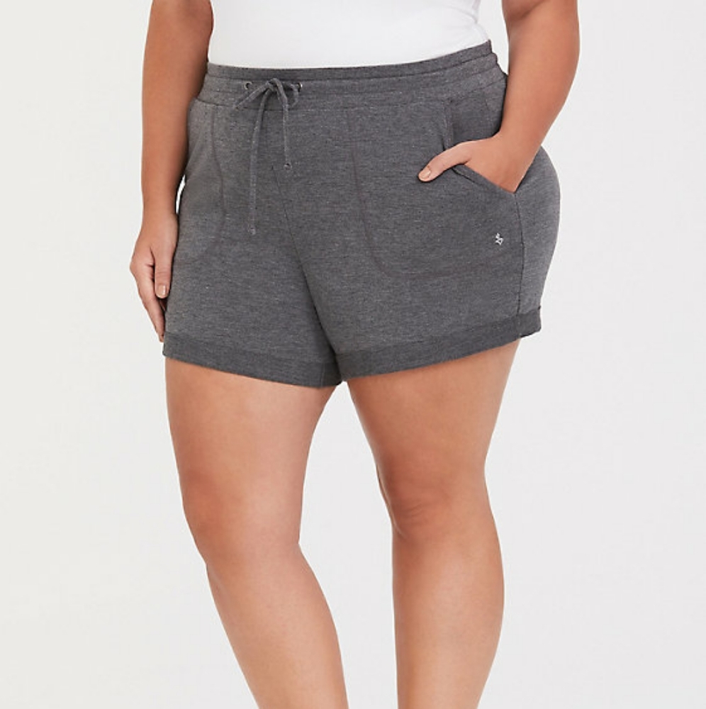 Errands Torrid Grey ACTIVE-WORKOUT-GYM SHORTS SIZE 4X